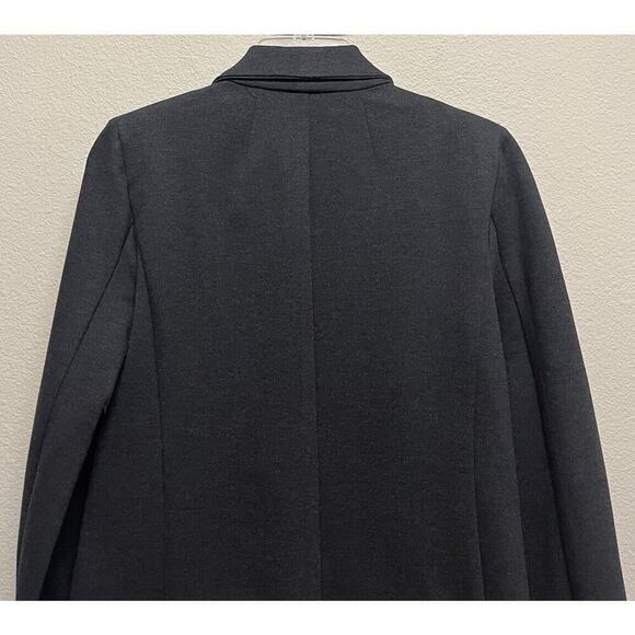 J. Crew Factory Ponte Work Blazer Woman Size 0 Dark Gray - Picture 10 of 13